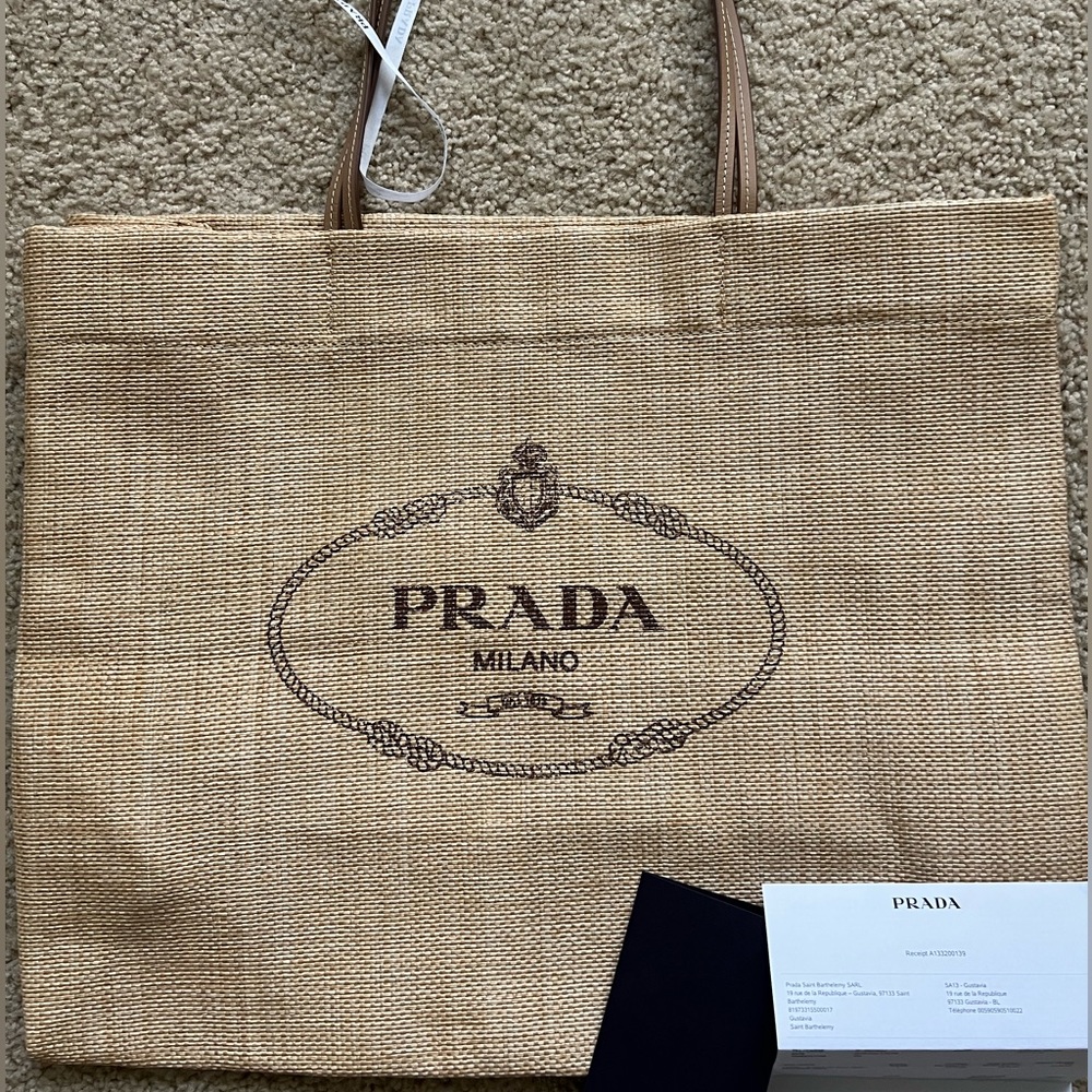 Prada Raffia Beach Tote - St. Barths Exclusive (LARGE)